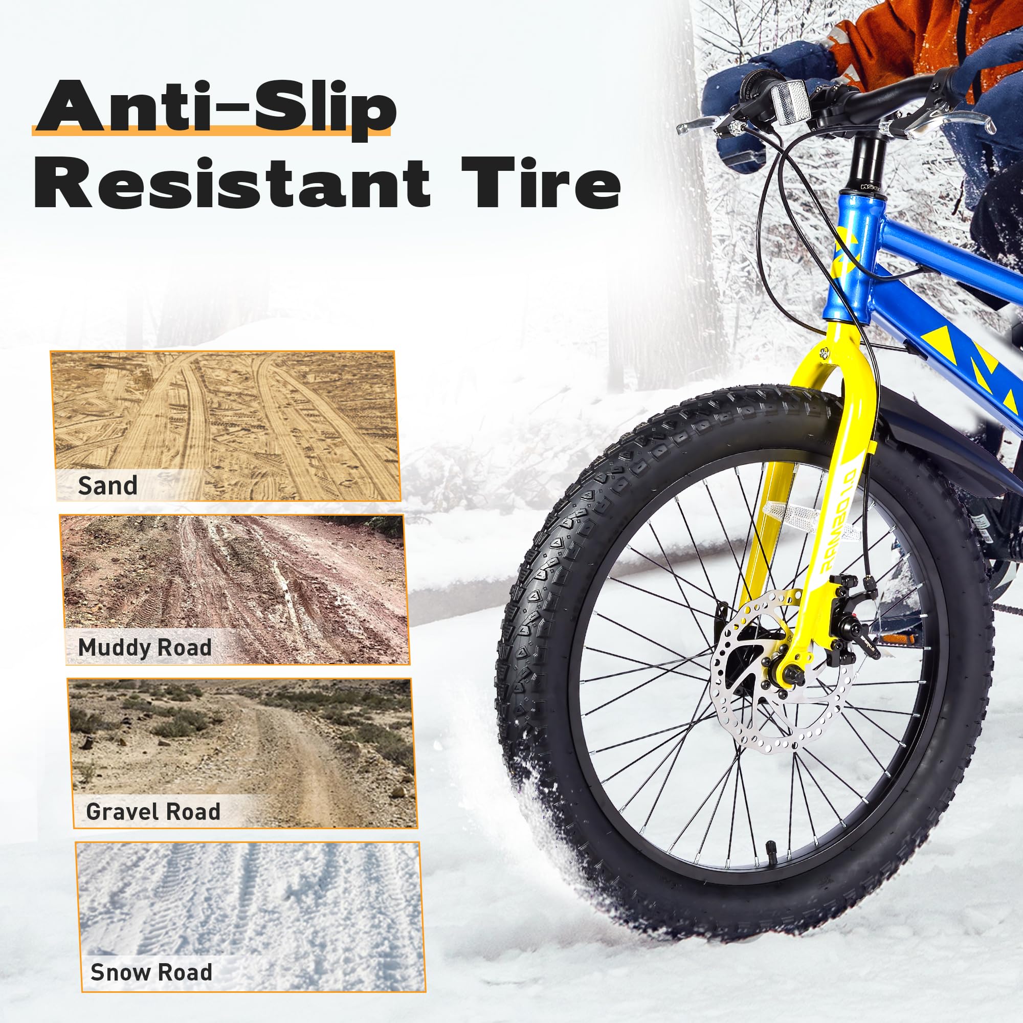 GRELiving 26x3.0 Inch E-Bike Fat Tyres – Heavy Duty Rubber (Pack of 2)