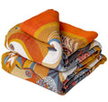 VANJOROY Organic Cotton Bohemian Throw Blanket – Soft Floral Bedspread
