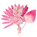 Dried Flower Cake Topper - Hot Pink Glitter Palm Spear Set