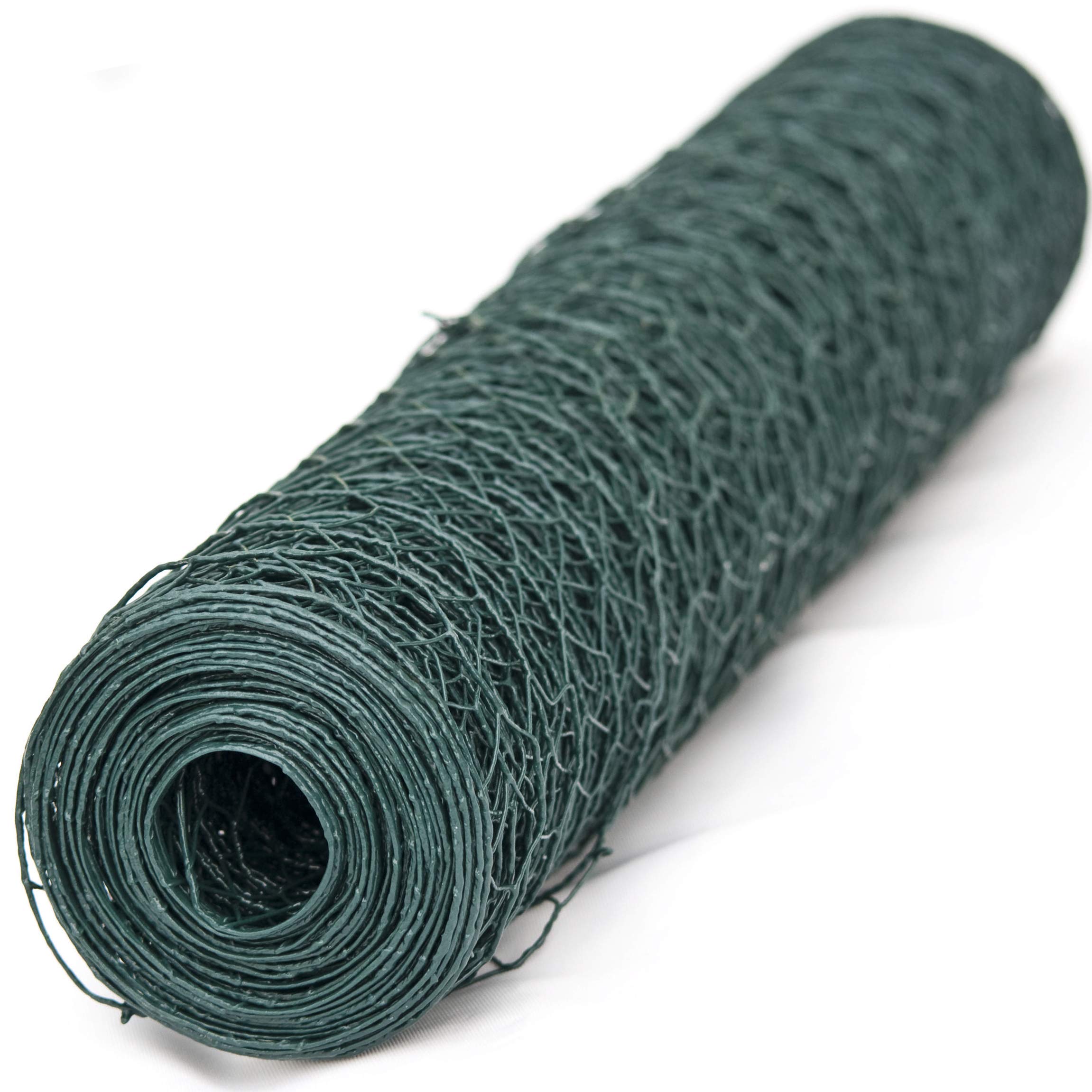 Windhager Green Hexagonal Mesh Steel Core Fencing - 25mm x 10m