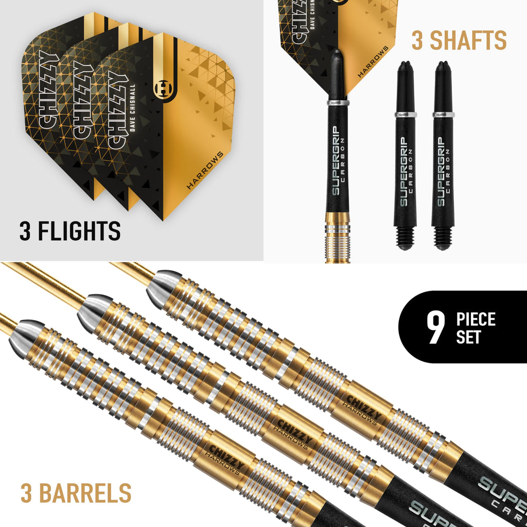 Harrows Dave Chizzy Chisnall Series 2 90% Tungsten Steel Tip Darts