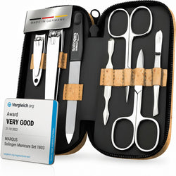 Jolof Store Solingen 7-Piece Manicure Set with Real Cork Travel Case