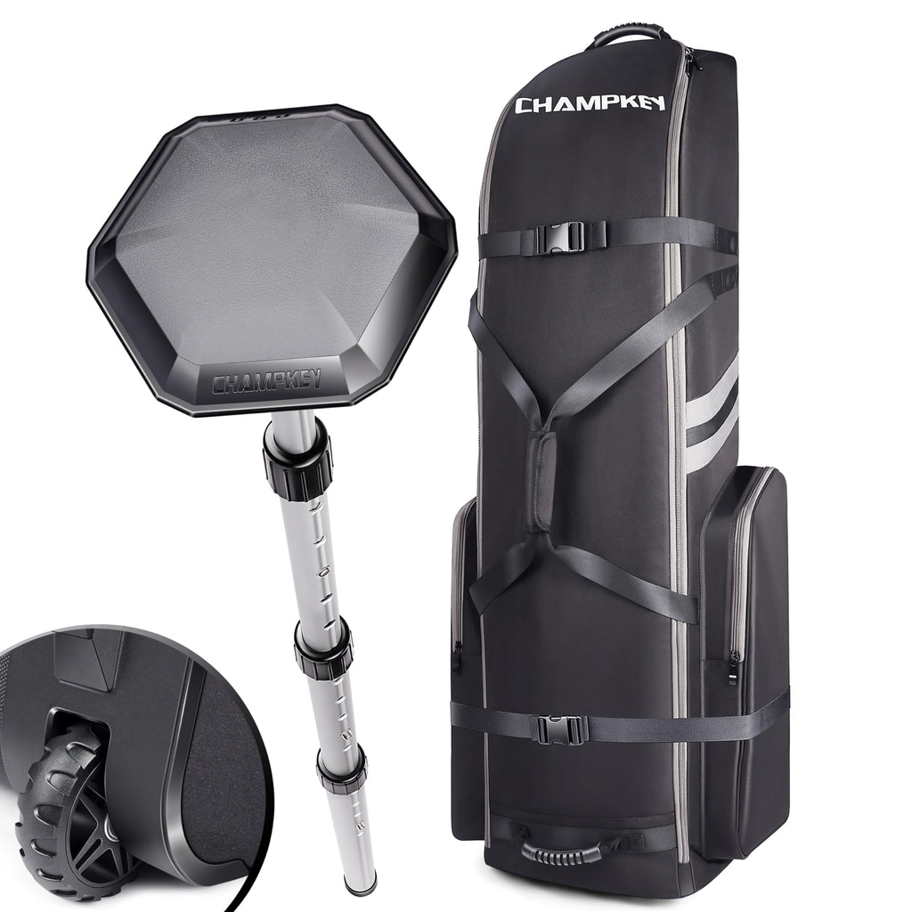 CHAMPKEY 1.0 Golf Travel Bag - 1200D Oxford Fabric with Support Rod