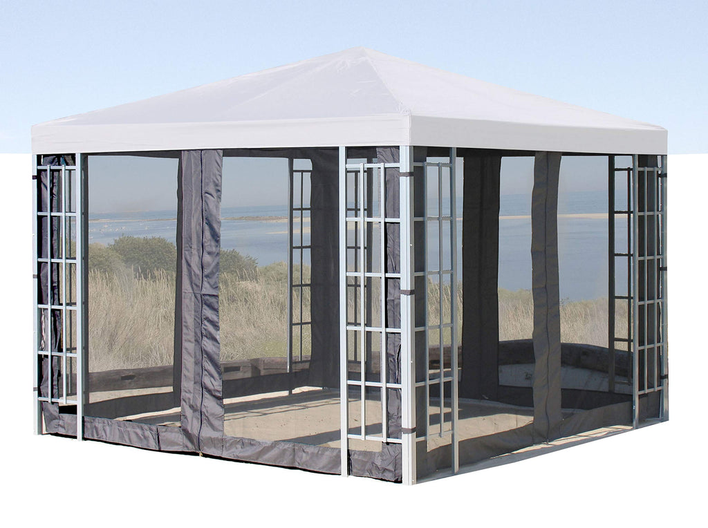 Quick Star Gazebo Mosquito Net Side Panels | 3x3m Anthracite | 4pcs
