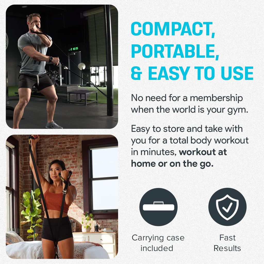 Bullworker ISO-FLO Isometric Exercise Equipment | Portable Suspension Trainer