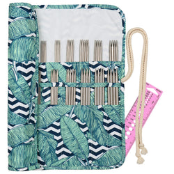 Aeelike 20cm Double Pointed Knitting Needles Set - 55pc Stainless Steel Kit