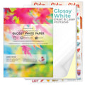 A4 Glossy White Sticker Paper – 500 Sheets Inkjet & Laser