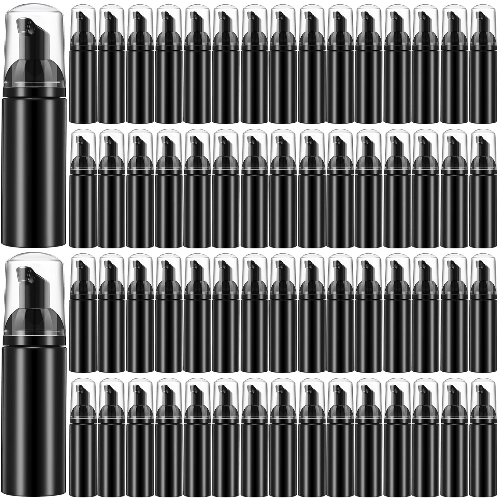 Jolof Store 2oz Foam Soap Dispensers – 70 Pack Refillable Travel Bottles