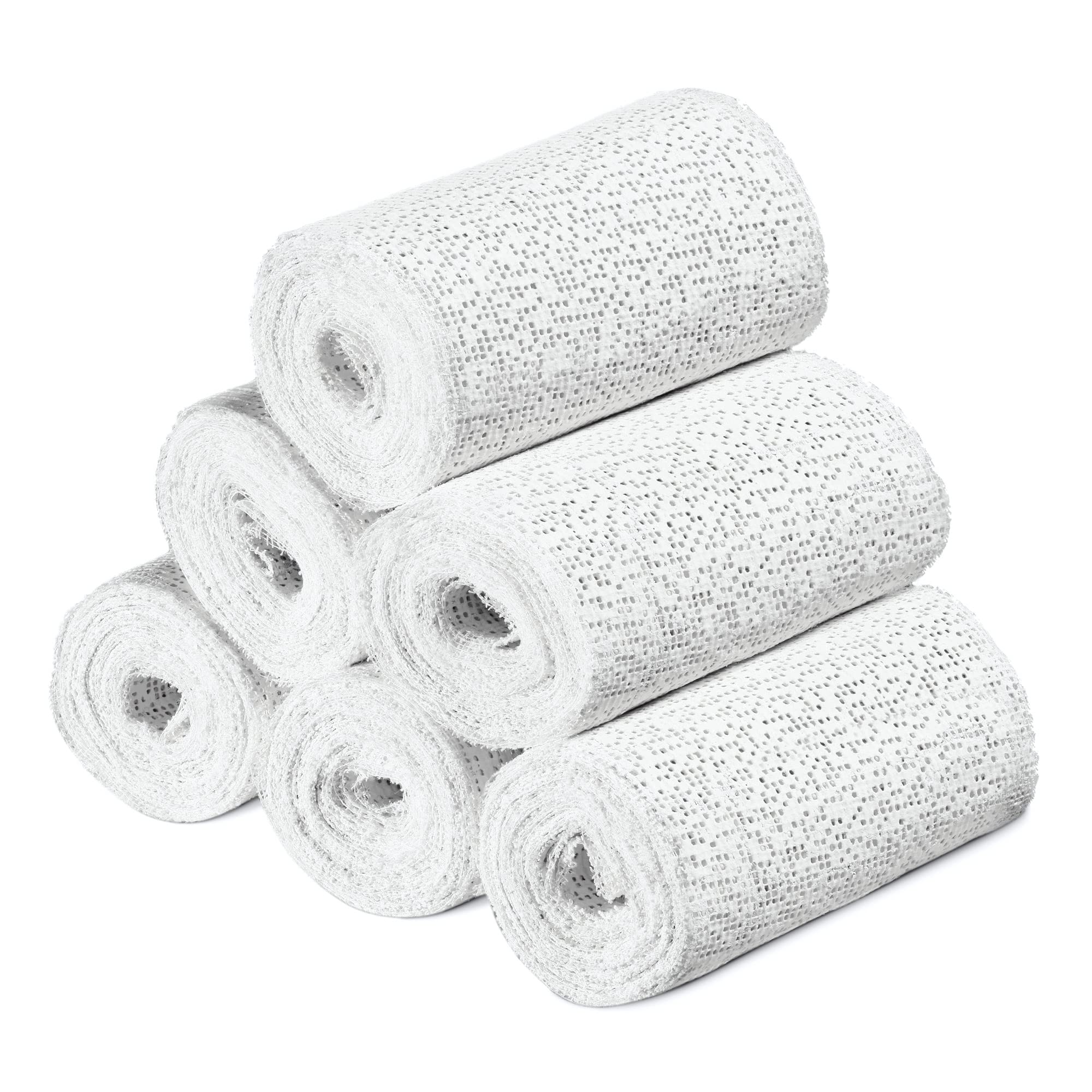 Navaris Plaster of Paris Bandage Kit – 6 Rolls for Body Casting & Crafts