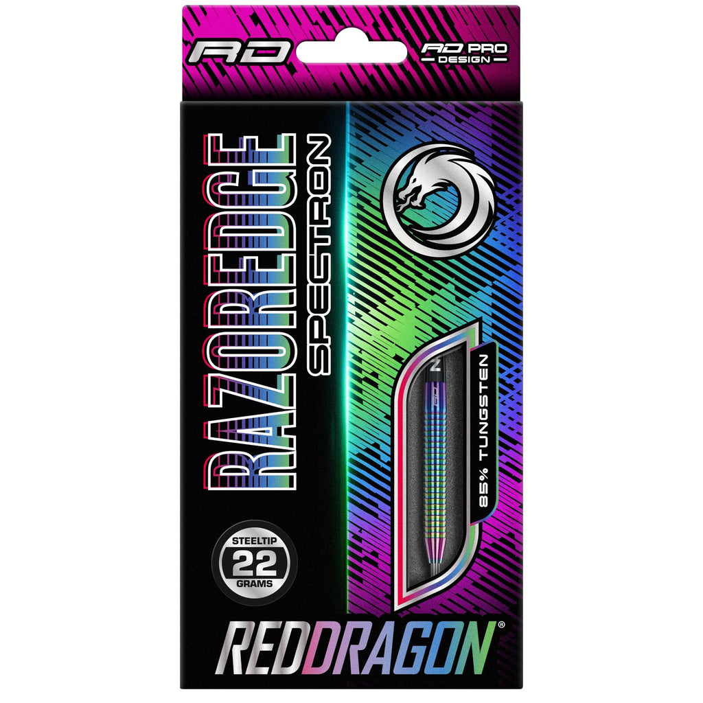 Red Dragon Razor Edge Spectron 22g Steel Tip Tungsten Darts Set