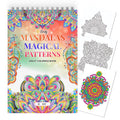 Finoly Mandala Colouring Book for Adults - A4 Spiral Bound Stress Relief