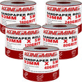 KONGMING Sandpaper Roll Set | 5 Rolls 40-240 Grit Aluminium Oxide