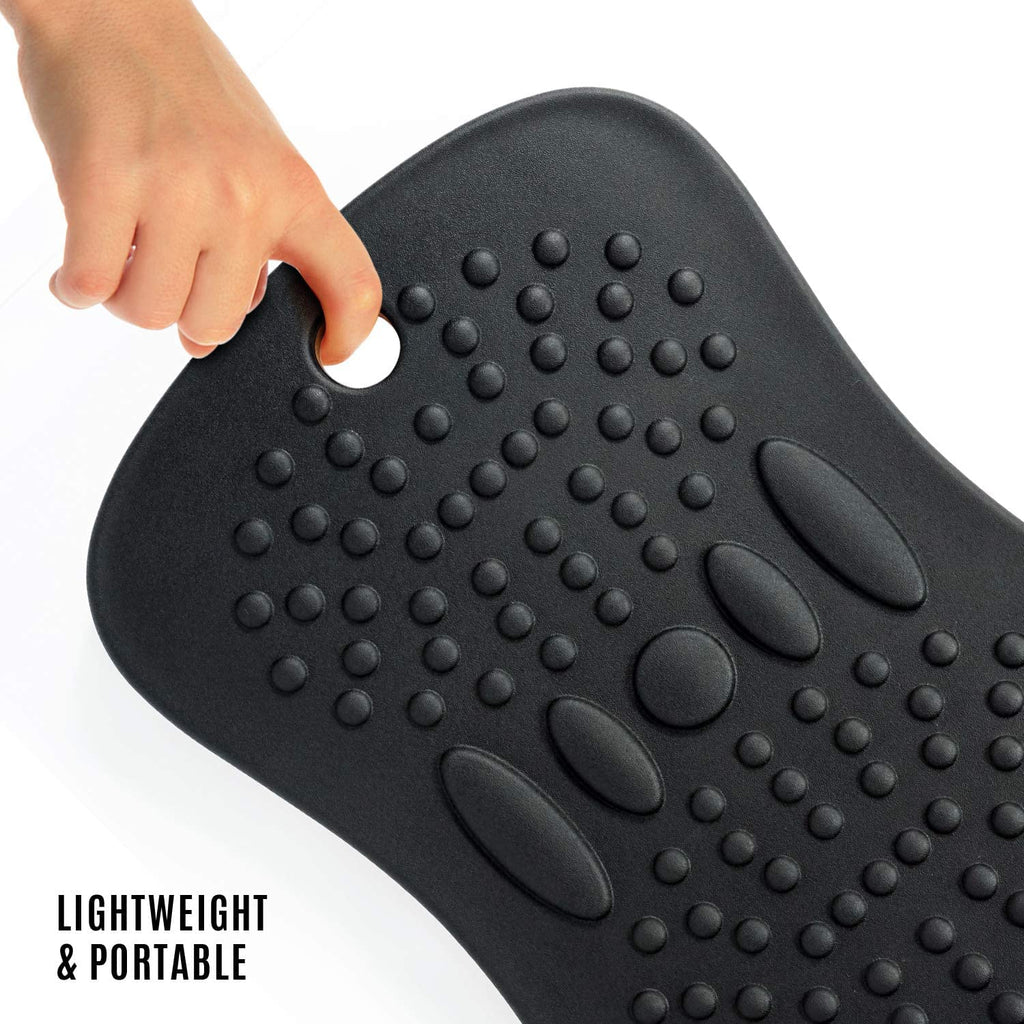 Yes4All Wobble Balance Board with Foam Pad for Standing Desk – Grey