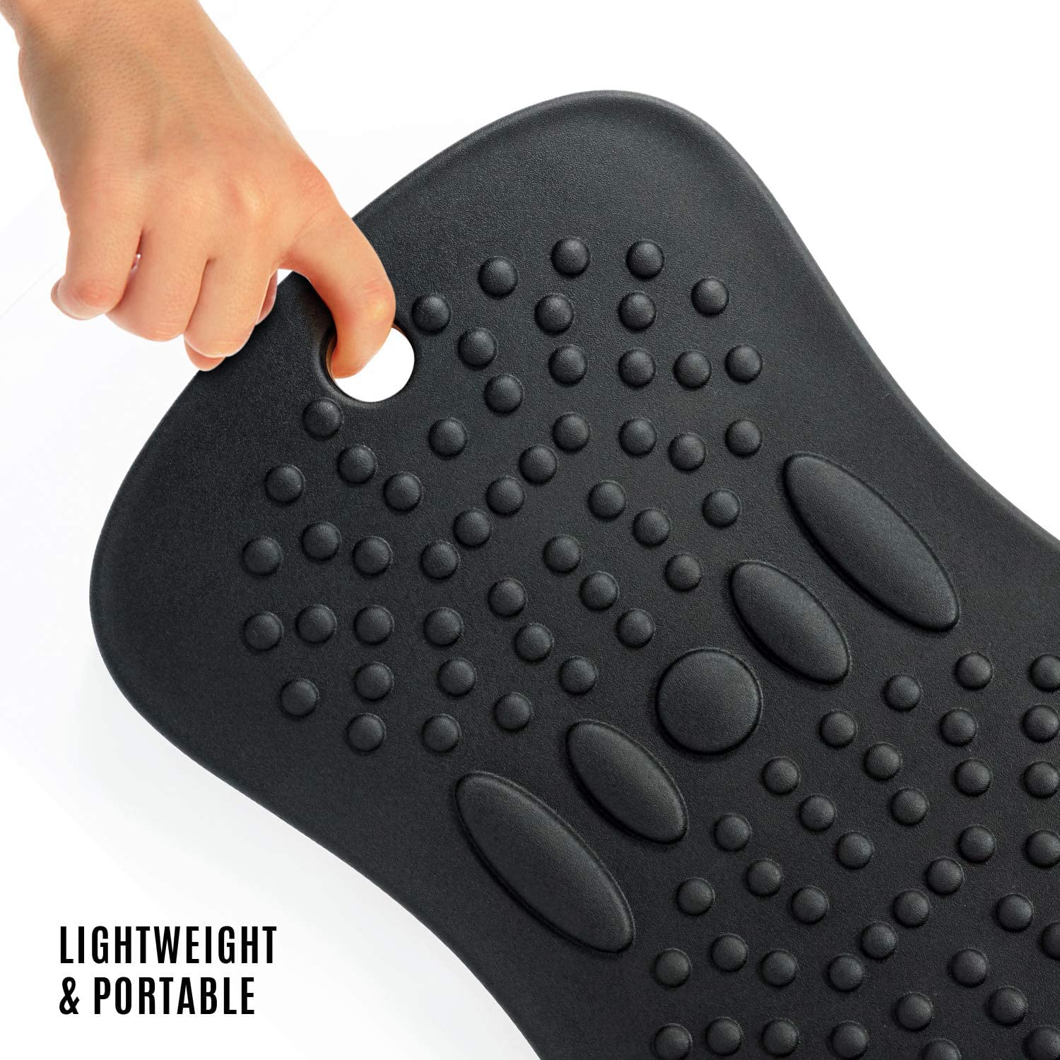 Yes4All Wobble Balance Board with Foam Pad for Standing Desk – Grey
