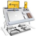 FoldWise 2-in-1 Bed Table & Lap Desk - Soft Cushions, Foldable Laptop Tray - image 1