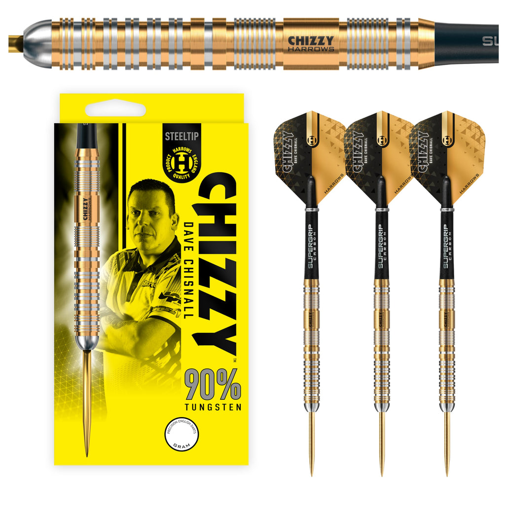 Harrows Dave Chizzy Chisnall Series 2 90% Tungsten Steel Tip Darts