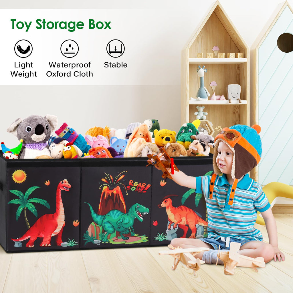 Decalsweet Dinosaur Extra Large Toy Storage Box – Foldable Oxford Toy Chest