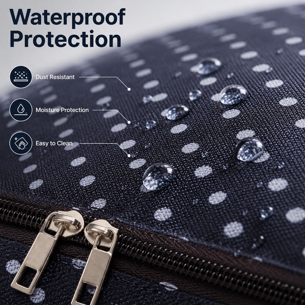 HomlyPro 110L Large Storage Bag, Heavy Duty Waterproof Bag with Zip, Strap & Handle for Moving House Essentials, College Dorm, Christmas Decor - image 4