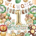 Wild One 1st Birthday Decorations - Safari Jungle Party Kit