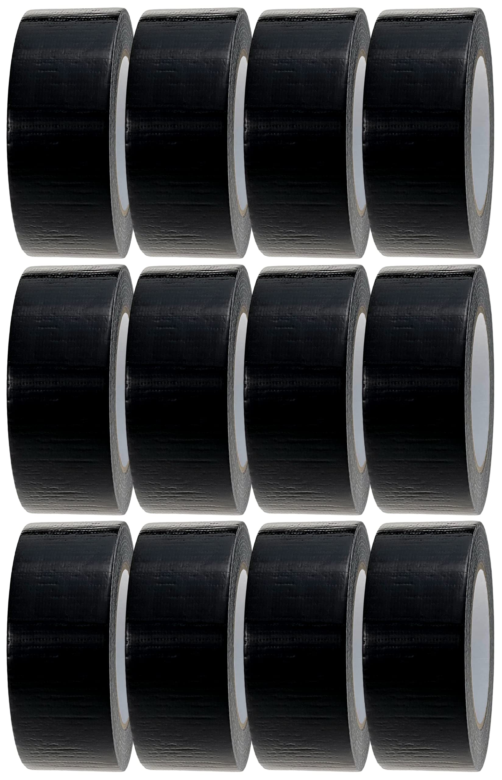 Crimson Starfish Black Duct Tape – 12 Rolls Water Resistant Gaffer Tape