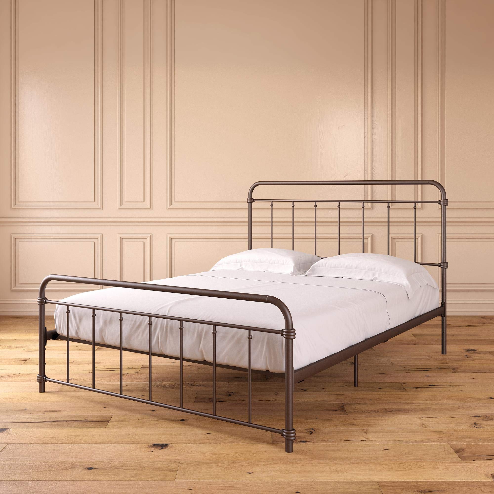 DHP Furniture Wallace Metal Bed Frame | Bronze Finish | UK Double