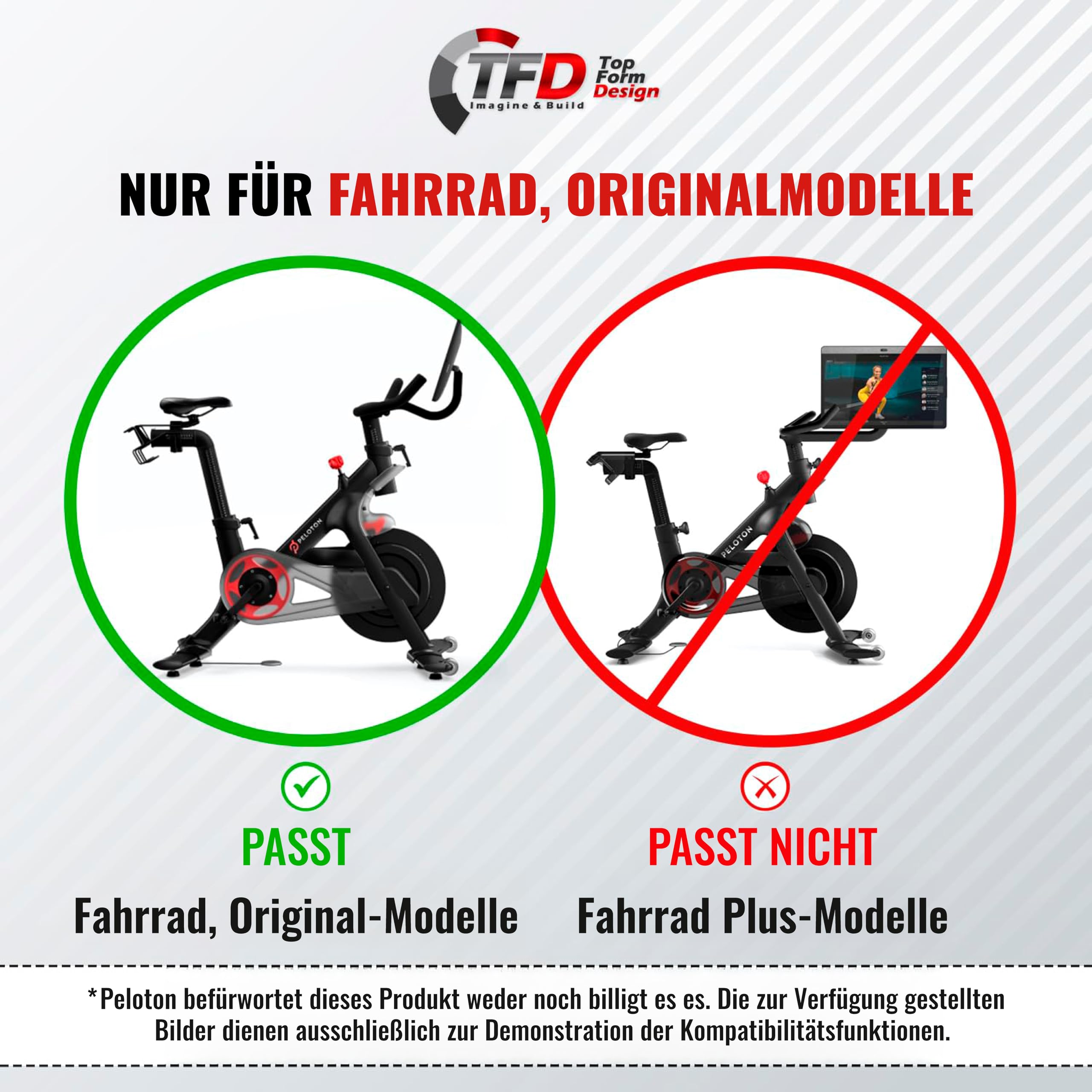 TFD Pivot for Peloton Bike - 360 Swivel Screen Mount - Made in USA
