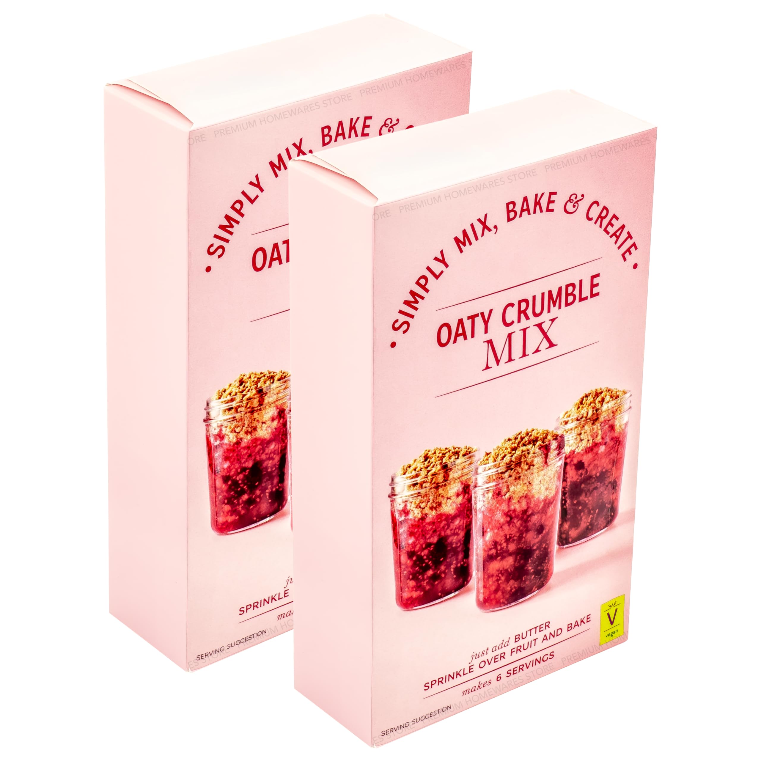 Jolof Store Oaty Crumble Mix Topper for Apple Crumble - 2 x 360g