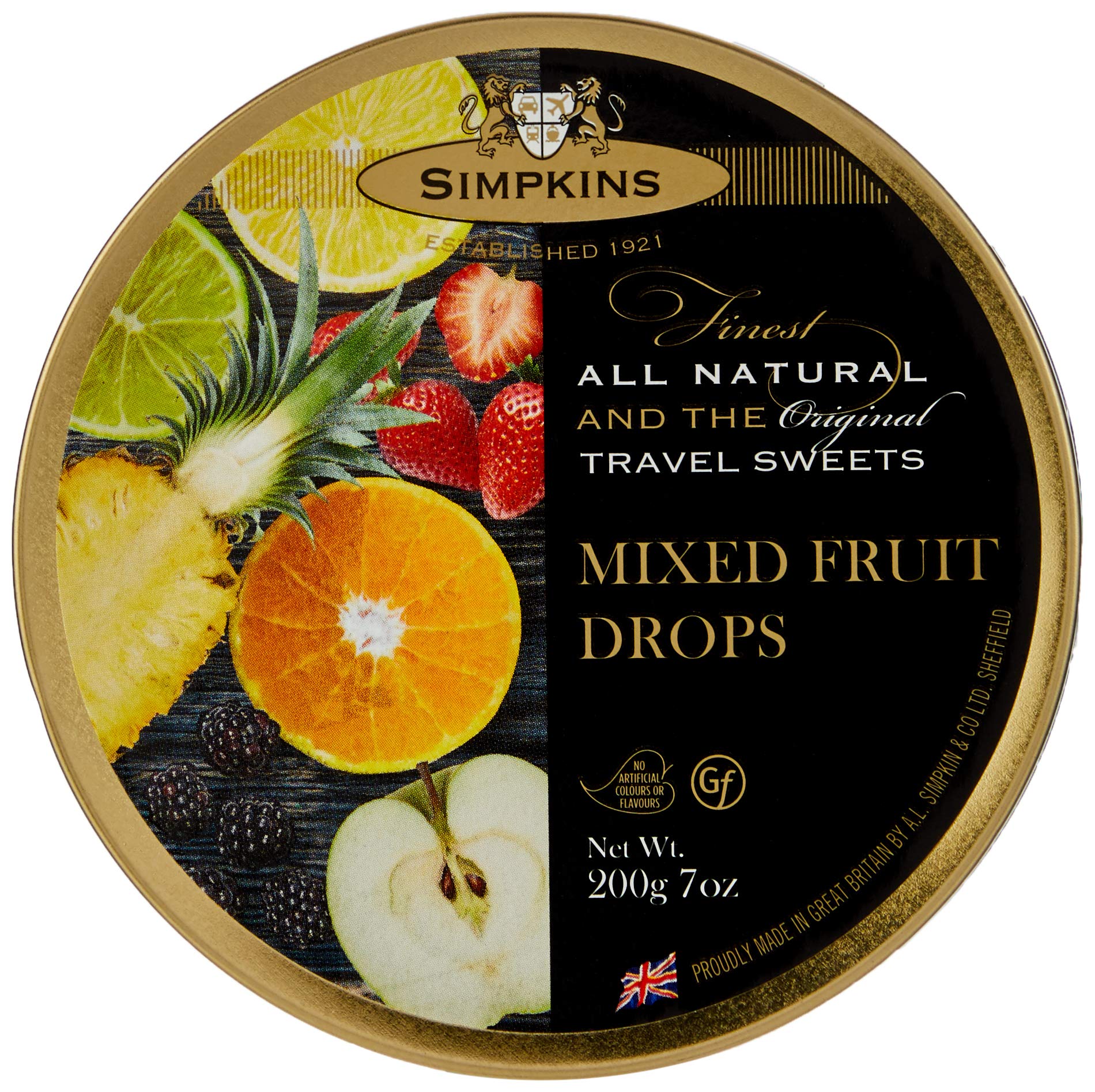 Simpkins Mixed Fruit Travel Sweets – Traditional Hard Boiled Candy (6 Pack)