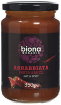 Biona Organic Arrabbiata Pasta Sauce – Spicy & Vegan (350g, Pack of 6)