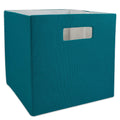 DII Poly-Cube Storage Collection Hard Sided, Collapsible Solid, Large, Teal