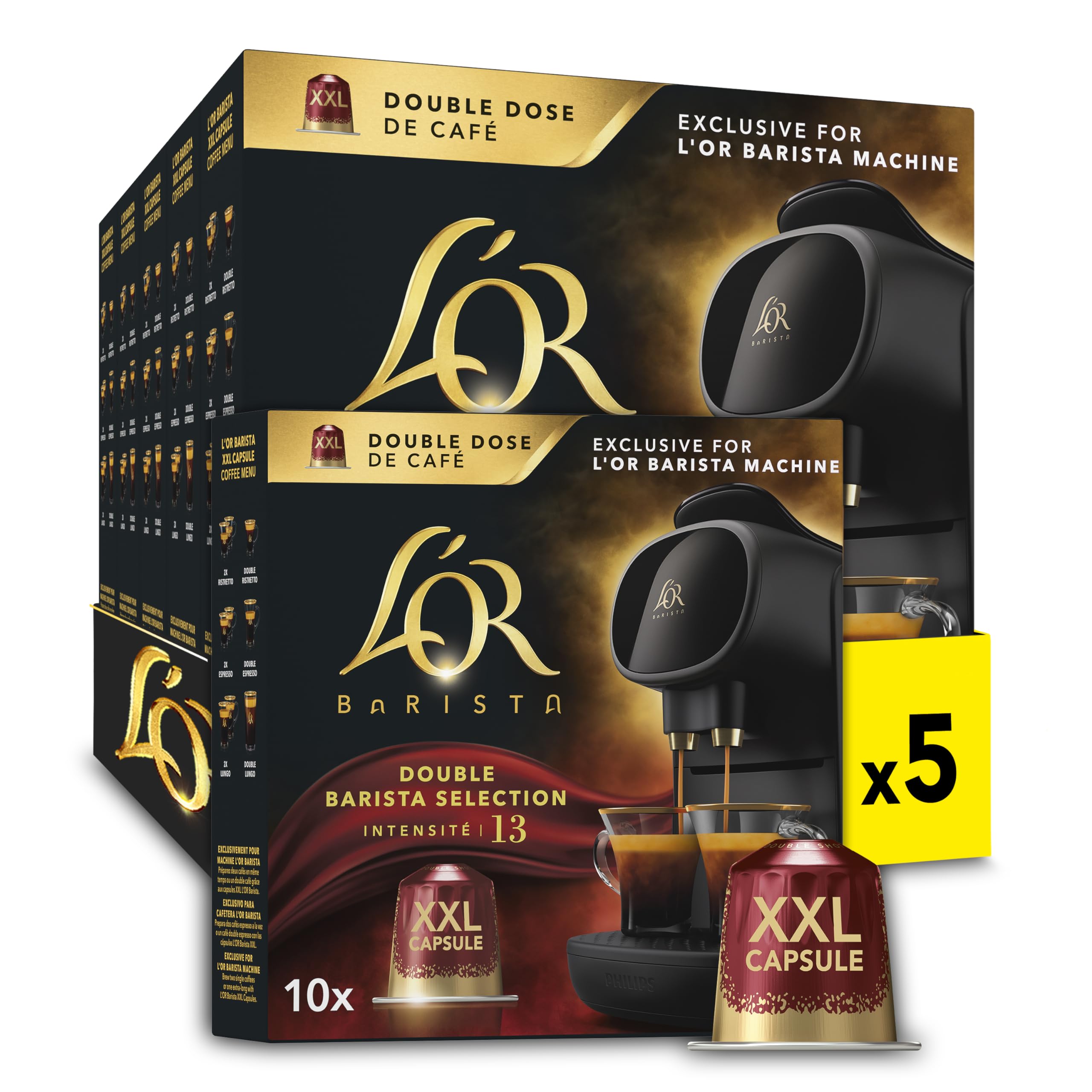 L'OR Barista Double Barista Selection XXL Coffee Pods - 50 Capsules