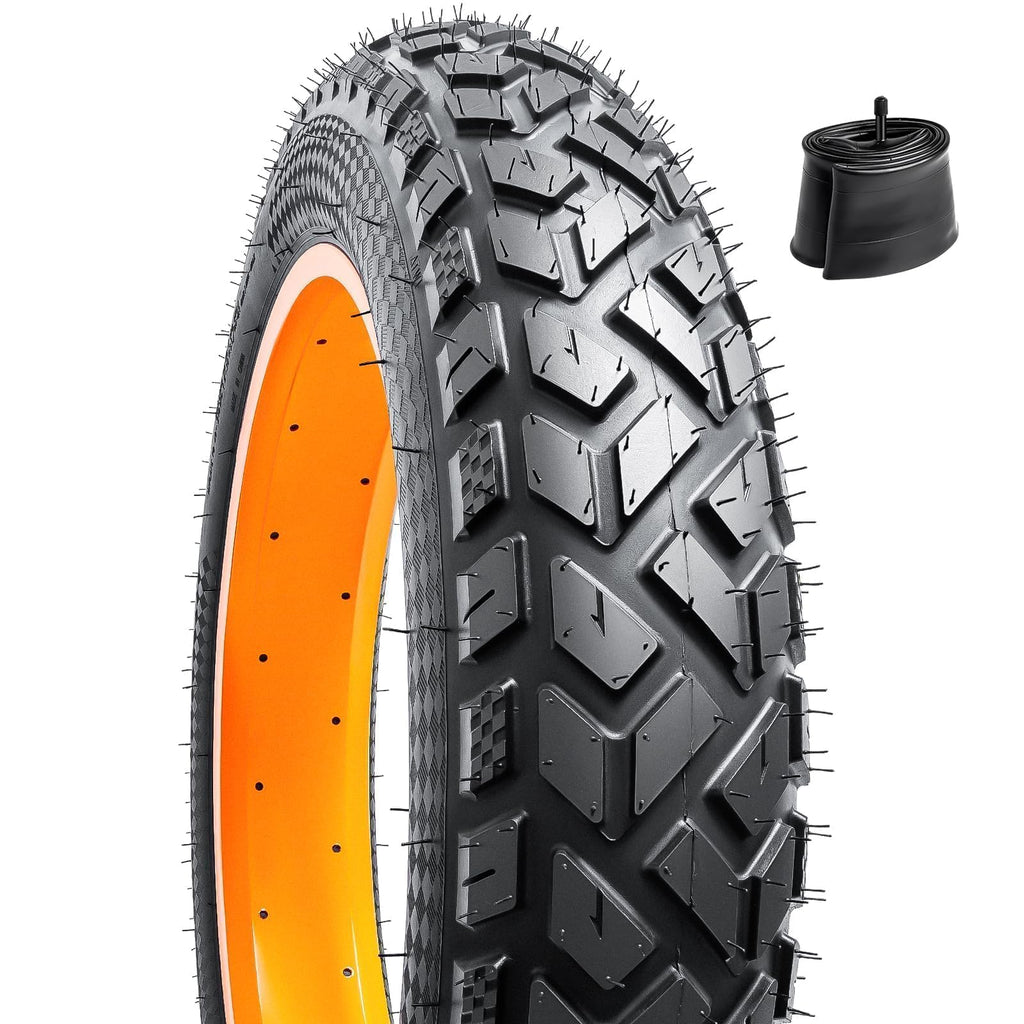 YunSCM 20x4.0 Fat E-Bike Tyre and Heavy Duty Inner Tube Set | 20 Inch