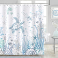 Dazzlewall Sea Turtle Shower Curtain | Waterproof Polyester, 180x180cm