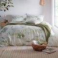 Appletree Loft Edale Green 100% Cotton Duvet Cover Set - Double Bed