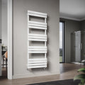 ELEGANT 1600 x 600mm White Flat Panel Bathroom Heated Towel Rail