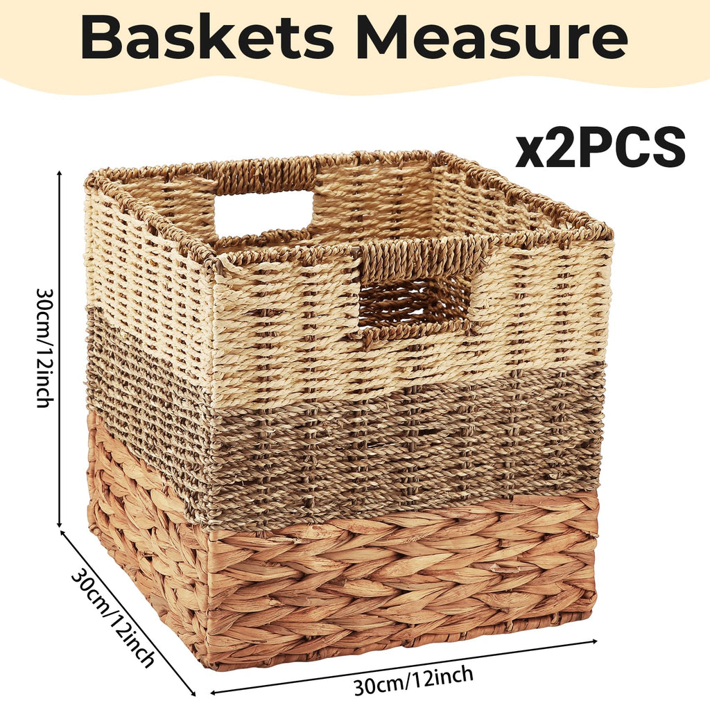 Tsudoku Storage Cubes Baskets, Set of 2 Hand-Woven Storage Baskets, 30cm - image 3