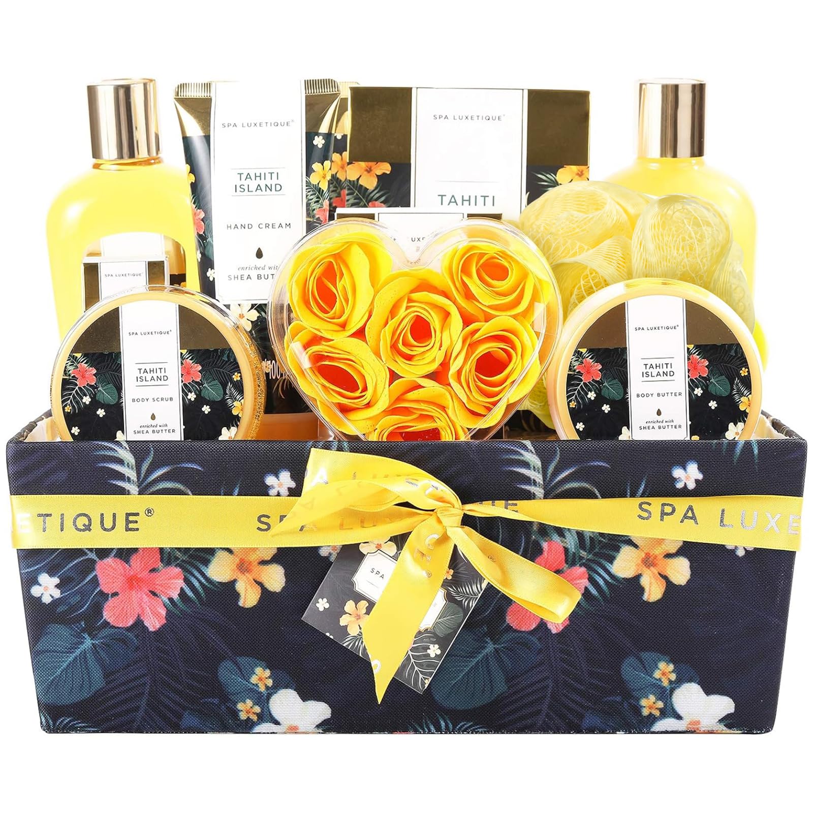 Spa Luxetique 12pc Tahiti Island Spa Gift Set | Relaxing Bath Pamper Hamper