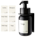 Glass Soap Dispenser – Wall Mounted Stainless Steel Black