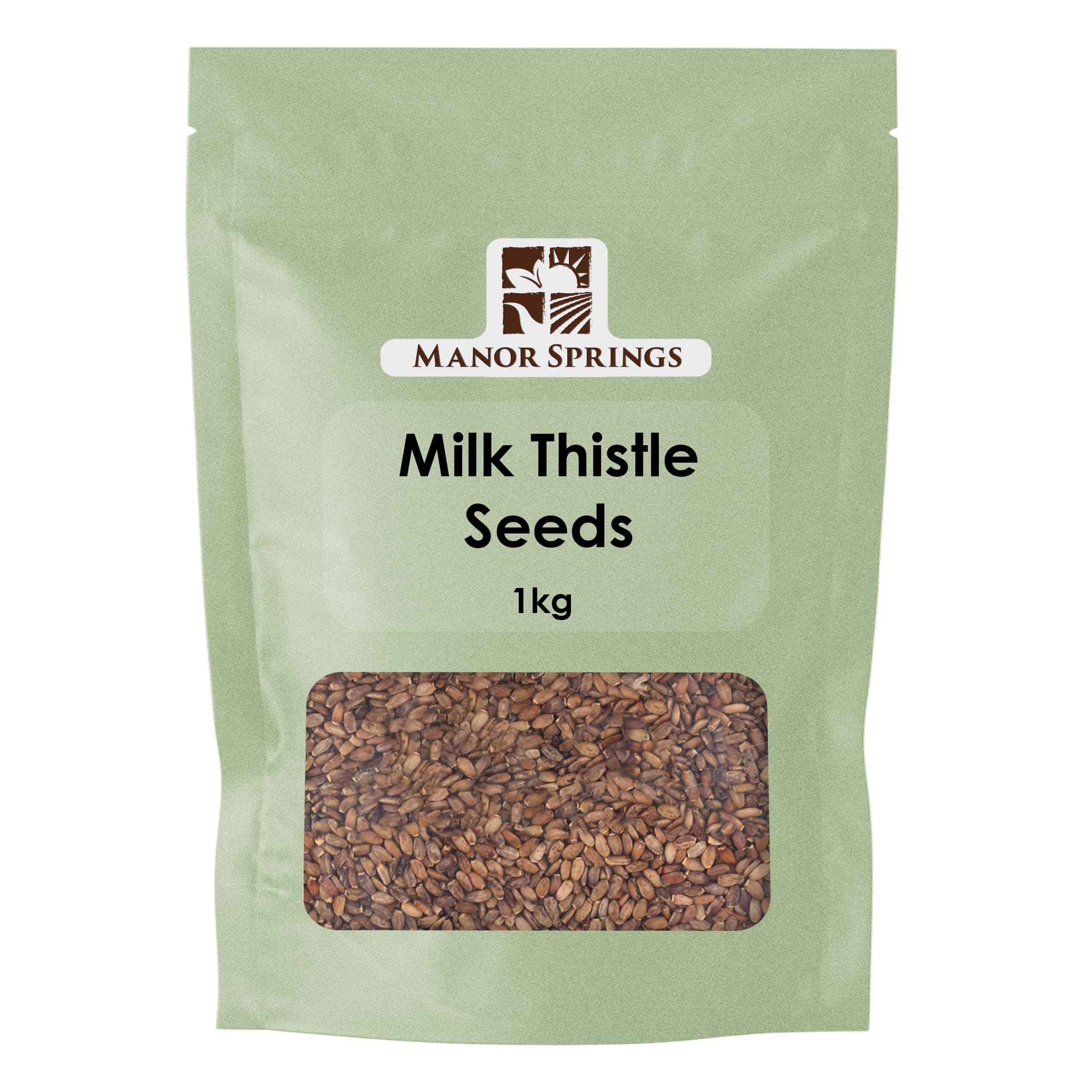 Manor Springs Milk Thistle Seeds – 1kg Bulk Natural Herbal Supplement