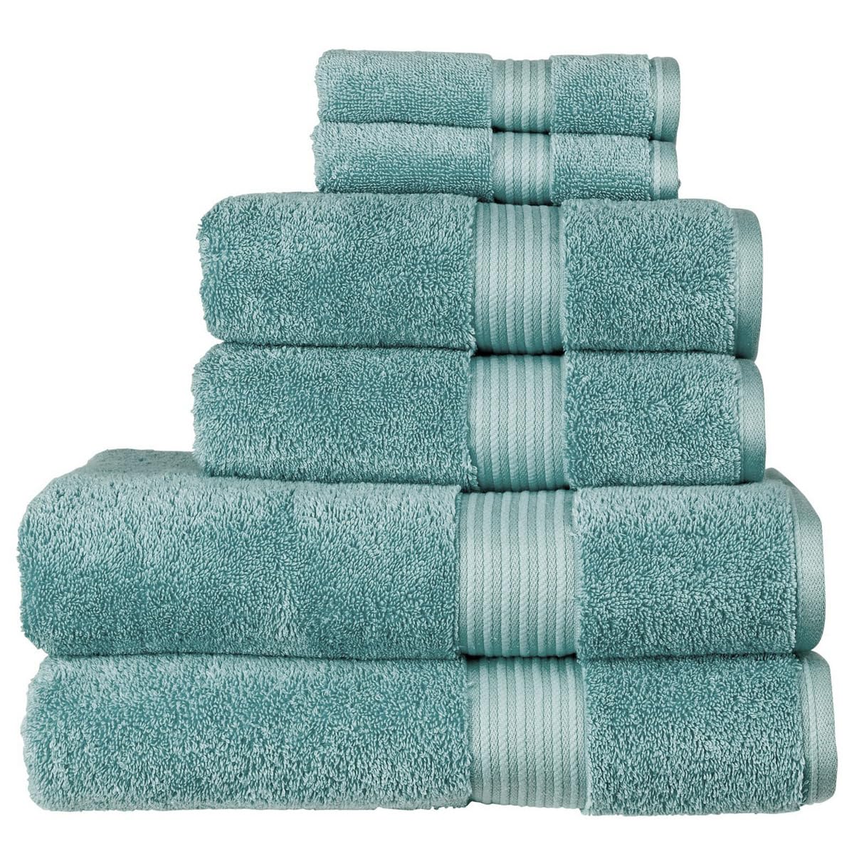 Christy Supreme Hygro 6-Piece Towel Set | Supima Cotton | Mineral Blue