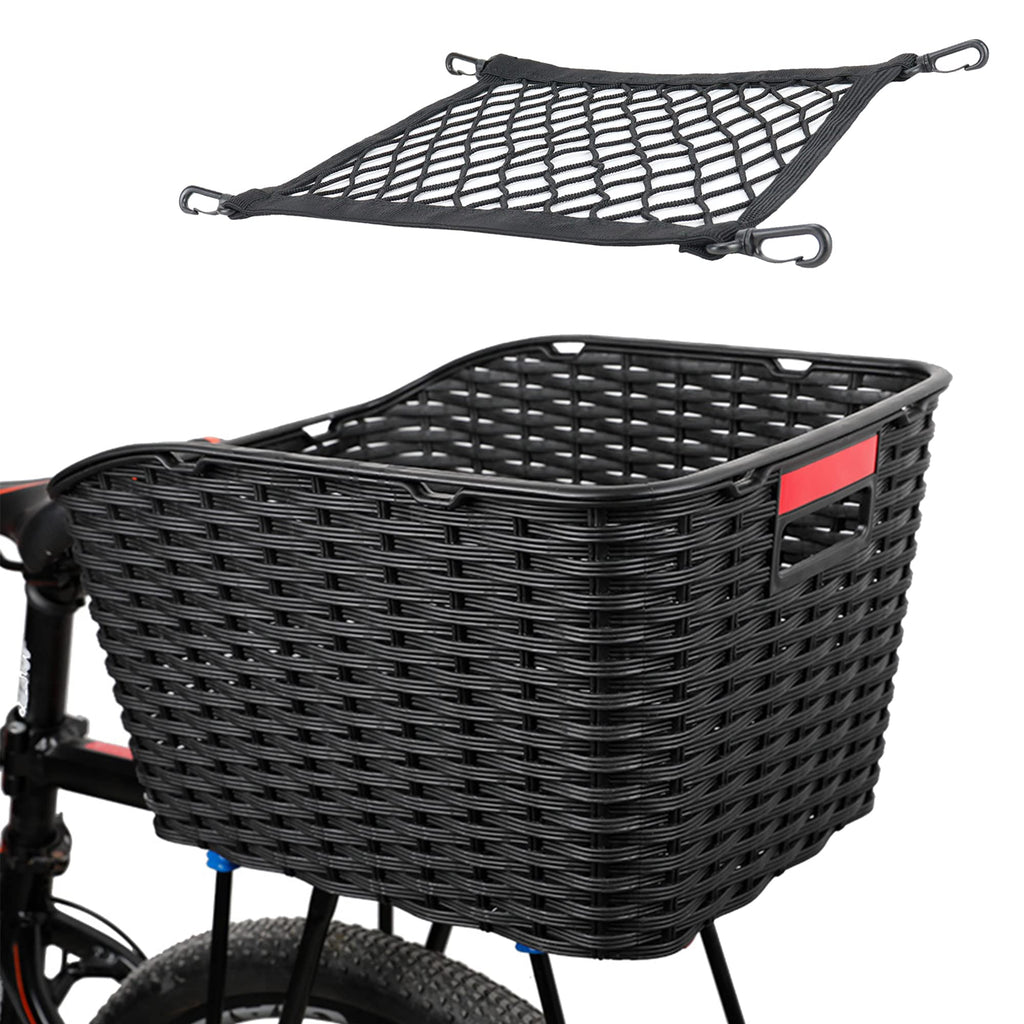 Rear Bicycle Basket – 27L Weatherproof Plastic Mesh Weave