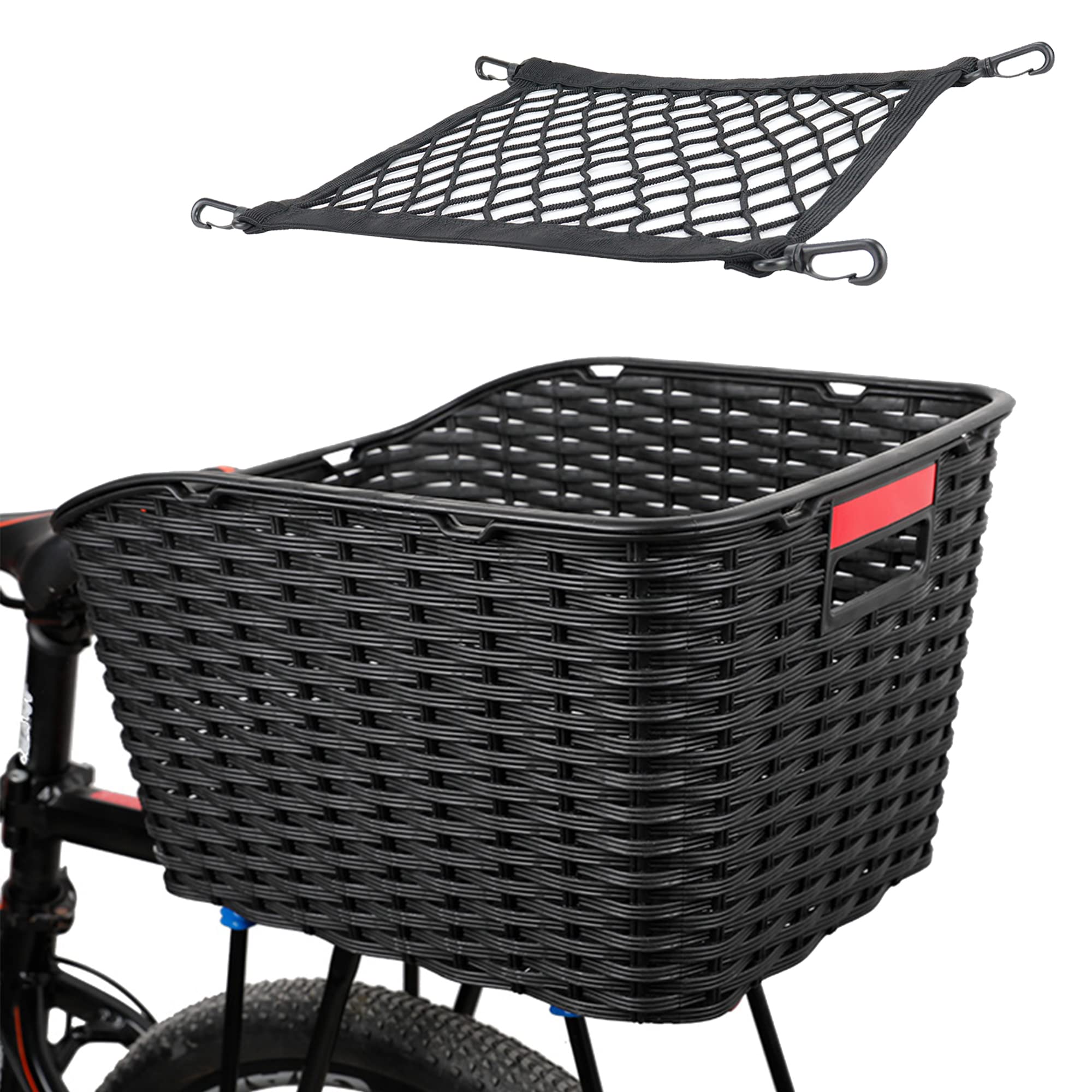 Rear Bicycle Basket – 27L Weatherproof Plastic Mesh Weave