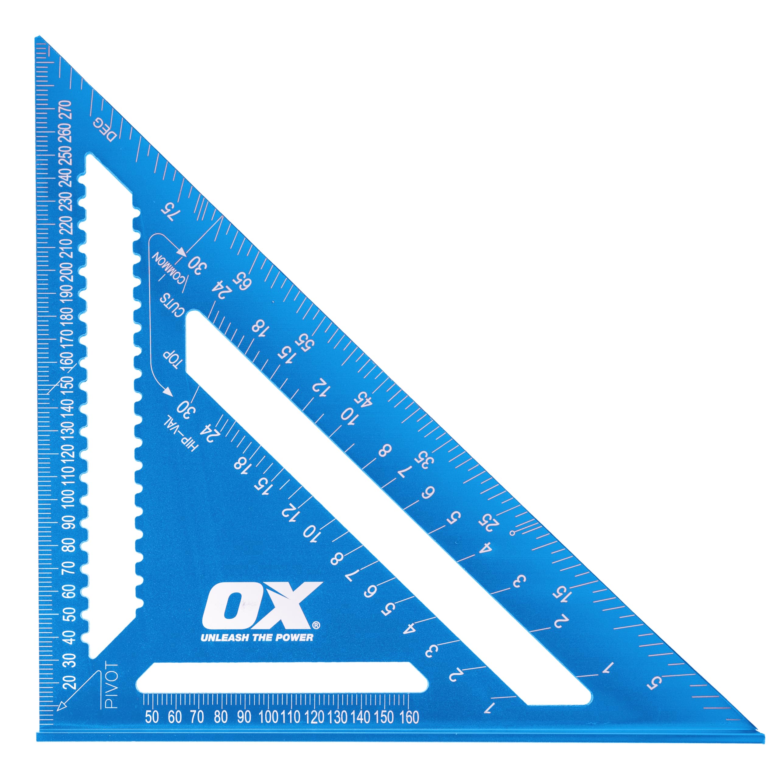 OX Tools Pro Aluminium Rafter Square – 300mm Metric Measuring Tool