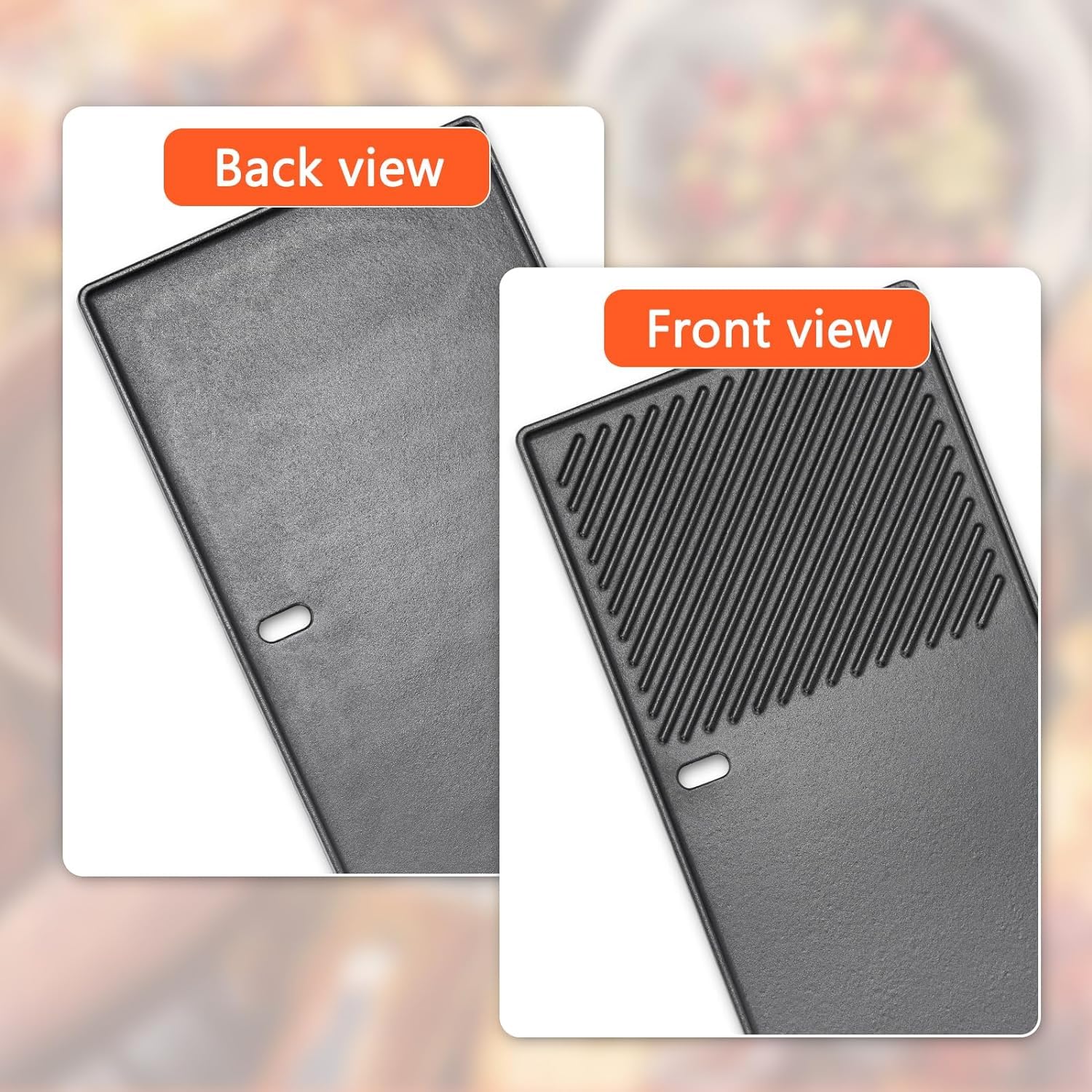 GFTIME Cast Iron Grill Grate & Griddle for Weber Spirit 200 Series