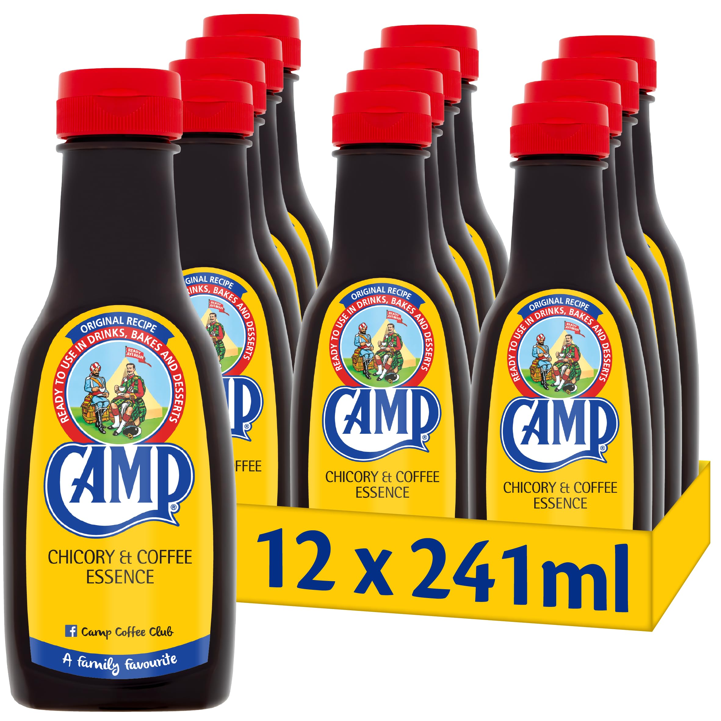 Camp Chicory and Coffee Essence - 241ml Baking Flavoring (Pack of 12)