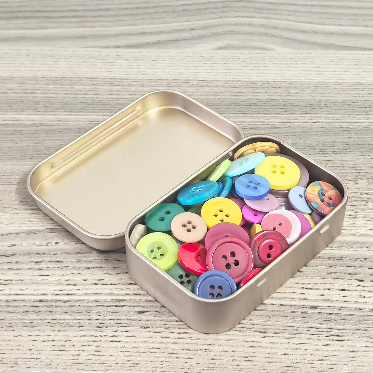 Rectangular Metal Hinged Tins, Rose Gold, 20 Pieces, 95x62x20mm - image 4