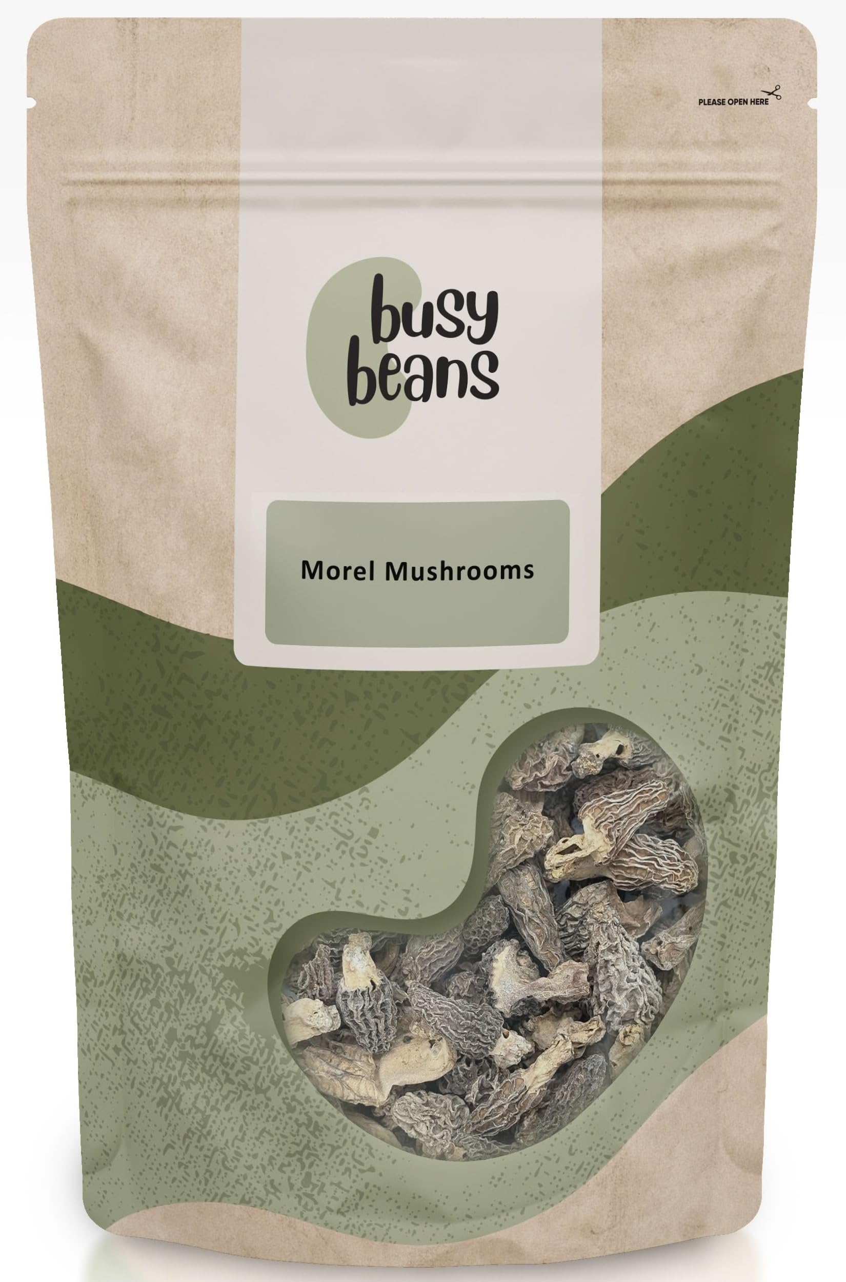 Busy Beans Dried Whole Morel Mushrooms – Gourmet Wild Fungi (20g)