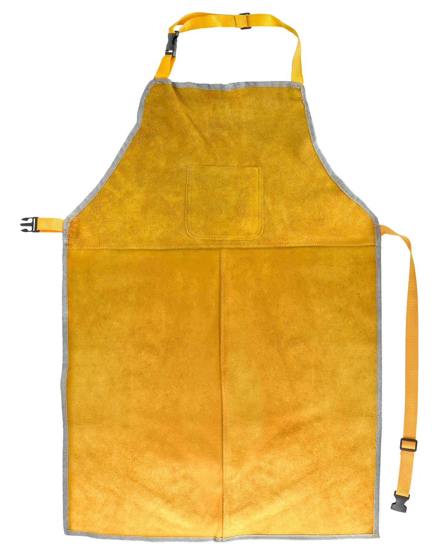 QWORK Leather Welding Work Apron – Heat & Flame Resistant, 23x35"