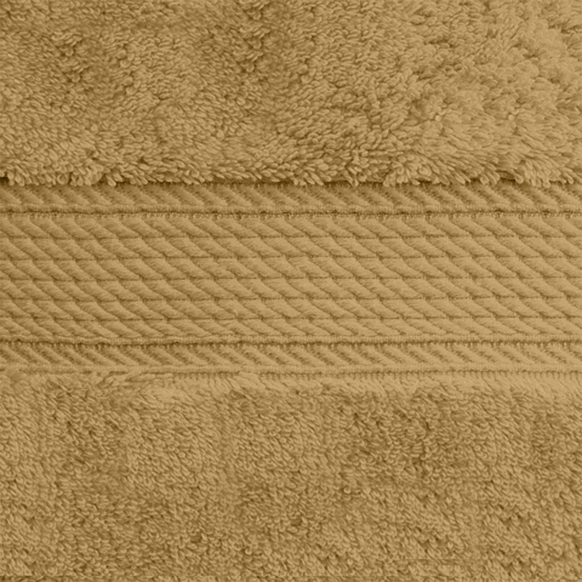 Superior 900 Gram 100% Premium Long-Staple Combed Cotton 6-Piece Face Towel Set, Toast - image 2