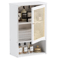 HITNET Bamboo Medicine Cabinet, Wall Mounted Bathroom Cabinet with Adjustable Shelf